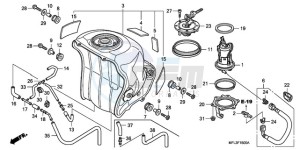 CBR1000RA9 Europe Direct - (ED / ABS) drawing FUEL TANK/FUEL PUMP