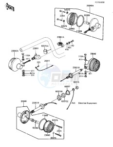 KZ 305 B [CSR BELT] (B1) [CSR BELT] drawing TURN SIGNALS