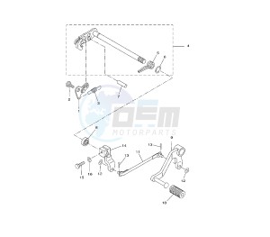 YZF R 125 drawing SHIFT SHAFT