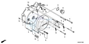 VT750CA9 Ireland - (EK / ST) drawing LEFT CRANKCASE COVER