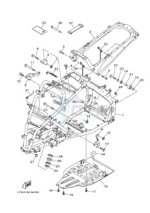 YFM700R YFM7RSED RAPTOR 700 SPECIAL EDITION (1VS2 1VS3 1VS4) drawing FRAME