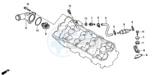 CBR600F3 drawing THERMOSTAT