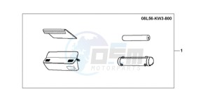 XL1000VA9 Ireland - (EK / ABS) drawing HANDLE POCKET DX