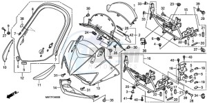 XL1000VA9 Ireland - (EK / ABS) drawing UPPER COWL