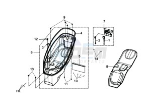 JOYMAX 125i drawing HELMET BOX