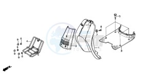 SH50D drawing FLOOR PANEL/LEG SHIELD