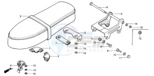 C50Z2 drawing DOUBLE SEAT