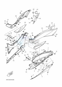 CZD300-A XMAX 300 (BBA2) drawing WINDSHIELD