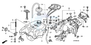 TRX420FAC drawing FUEL TANK