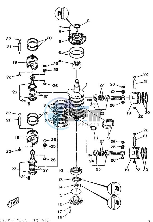 CRANKSHAFT--PISTON