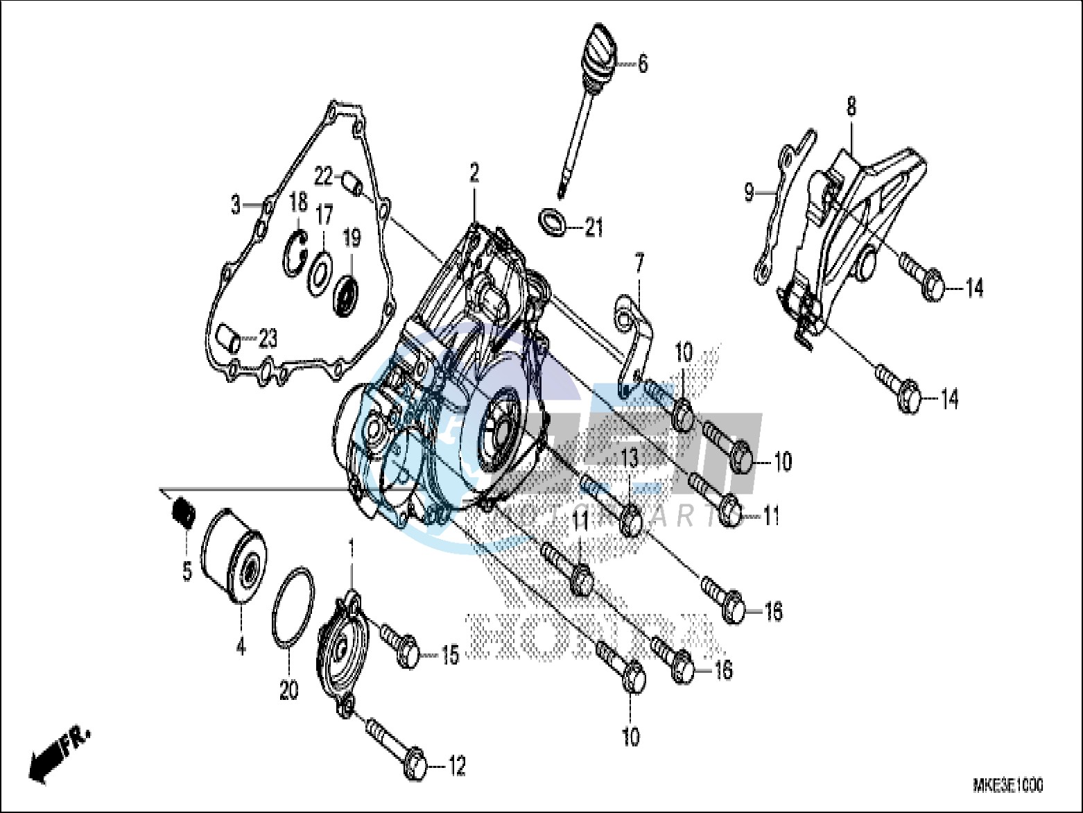 LEFT CRANKCASE COVER