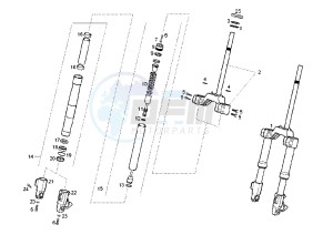 GP 1 EURO2 - 50 cc drawing FRONT FORK