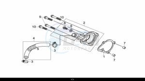 CRUISYM 300 (LV30W1Z1-EU) (L9) drawing WATER PUMP COVER ASSY.