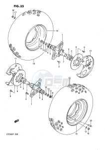 LT230E (E28) drawing FRONT WHEEL