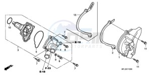 CBR1000RR9 Australia - (U / MME PSW SPC) drawing WATER PUMP