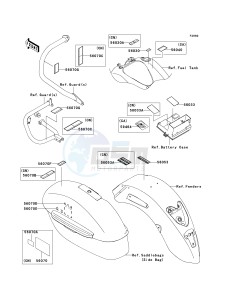 VN 1700 C [VULVAN 1700 NOMAD] (9FA) C9FA drawing LABELS