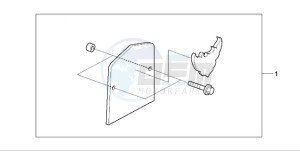 VT750CA9 UK - (E / MKH MME ST) drawing BACKREST PLATE