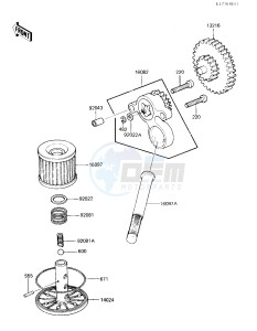 KZ 305 B [LTD] (B2-B3) [LTD] drawing OIL PUMP_OIL FILTER