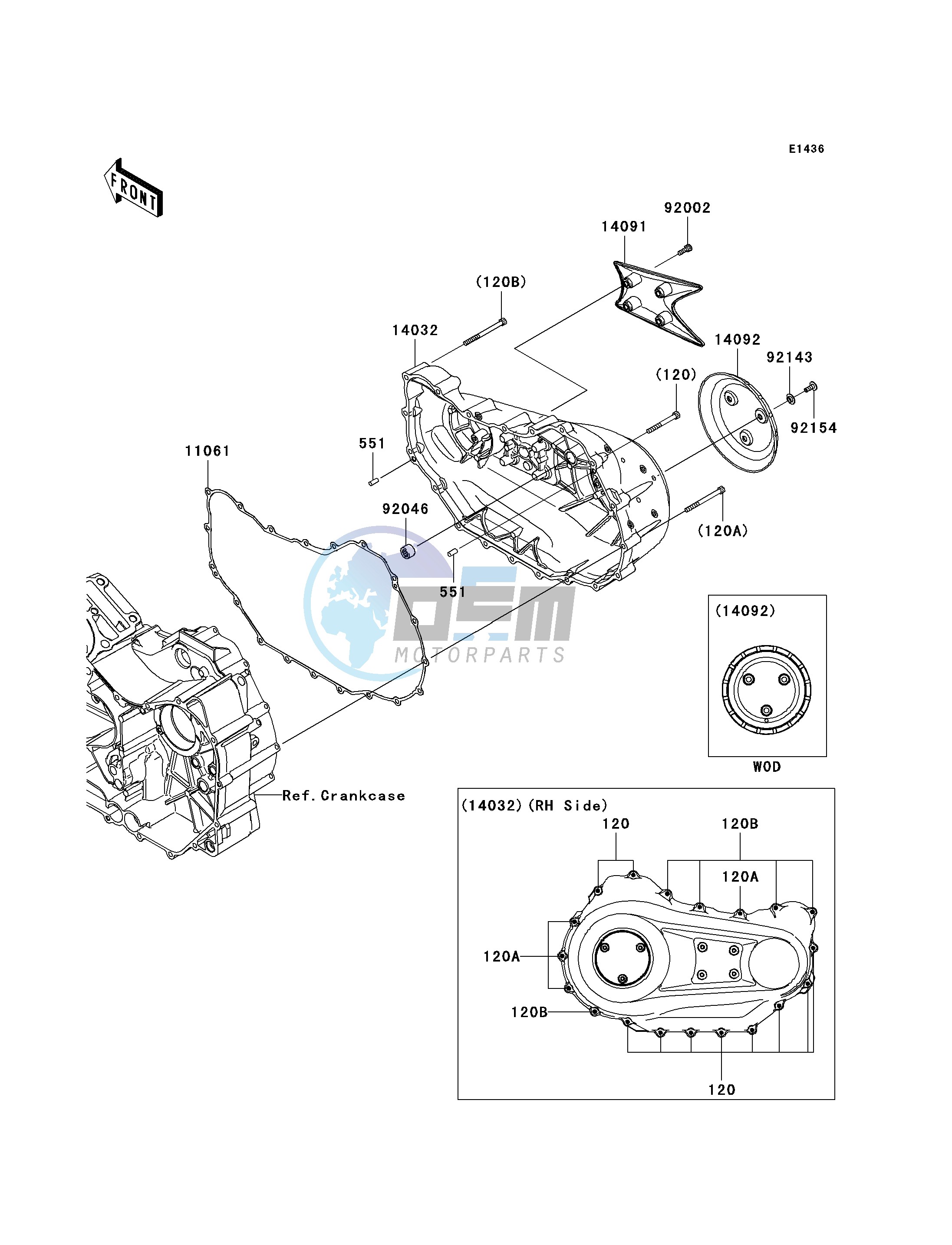 RIGHT ENGINE COVER-- S- -