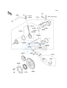 KVF 700 A [PRAIRIE 700 4X4] (A6F) A6F drawing STARTER MOTOR