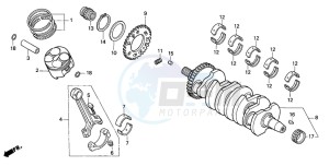 CBR600FR drawing CRANKSHAFT/PISTON