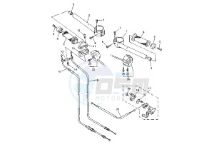 YZF R7 OW02 750 drawing STEERING HANDLE -CABLE