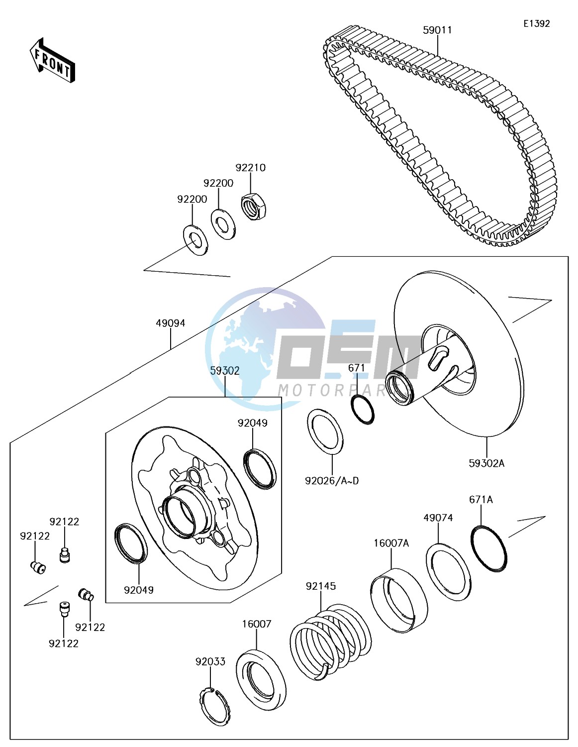 Driven Converter/Drive Belt