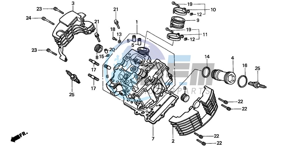 CYLINDER HEAD (FRONT)