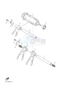 YZF-R1M 998 R1 (2KS1 2KS2) drawing SHIFT CAM & FORK