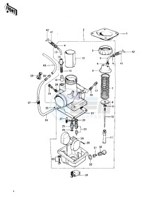 F7 (C-D) 175 drawing CARBURETOR -- 74-75 F7-C_F6-D- -