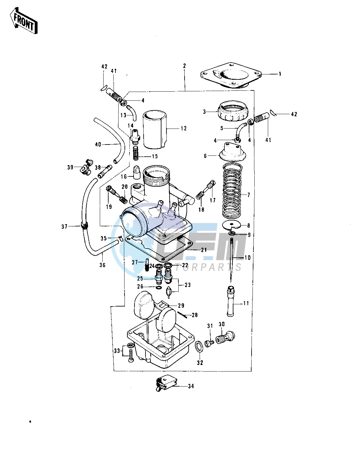 CARBURETOR -- 74-75 F7-C_F6-D- -