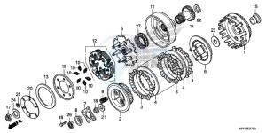 TRX500FE2E TRX500FE2 Europe Direct - (ED) drawing CLUTCH