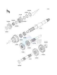 KSV 700 B [KFX 700] (B6F-B9F) B7F drawing TRANSMISSION