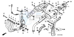 CBR600RAA Europe Direct - (ED / ABS) drawing EXHAUST MUFFLER