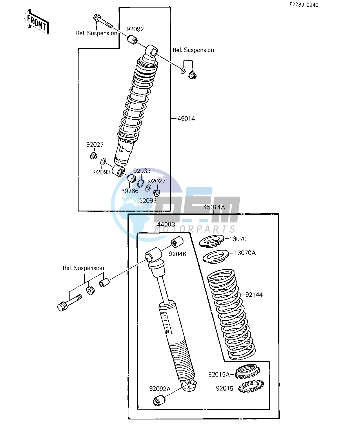 SHOCK ABSORBERS -- KSF250-A1- -