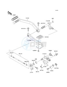 VN 1500 L [VULCAN 1500 NOMAD FI] (L2-L4) [VULCAN 1500 NOMAD FI] drawing GEAR CHANGE MECHANISM