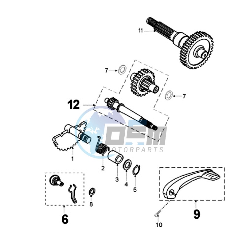 DRIVE SHAFTS / KICKSTARTER