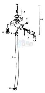 RM80 (T-V) drawing FUEL COCK