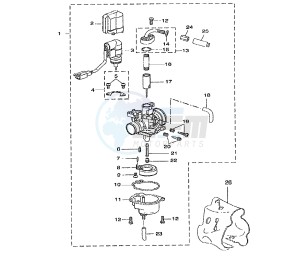 BW'S NAKED 50 drawing CARBURETOR