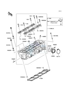 Z750_ABS ZR750M7F GB XX (EU ME A(FRICA) drawing Cylinder Head