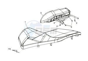 MAXSYM 400 EFI ABS drawing BUDDYSEAT