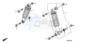 TRX250XD TRX250X Australia - (U) drawing FRONT CUSHION