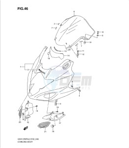 GSX1250 FA drawing COWLING BODY