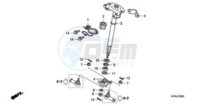 TRX420FEA Australia - (U / 2U 4WD) drawing STEERING SHAFT (STD)