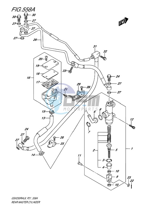 REAR MASTER CYLINDER