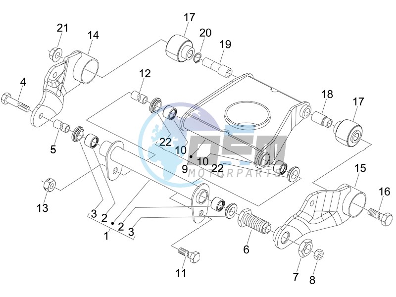 Swinging arm