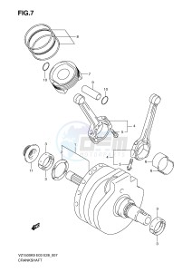 VZ1500 (E3-E28) drawing CRANKSHAFT