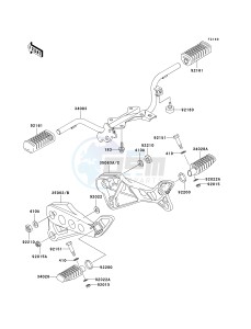 AN 112 D (D6F-D7F) D7F drawing FOOTRESTS