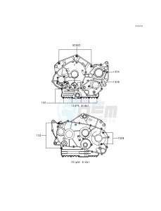 VN 800 B [VULCAN 800 CLASSIC] (B1-B5) [VULCAN 800 CLASSIC] drawing CRANKCASE BOLT PATTERN