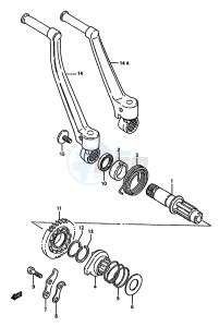 RM125 (G-H-J) drawing KICK STARTER